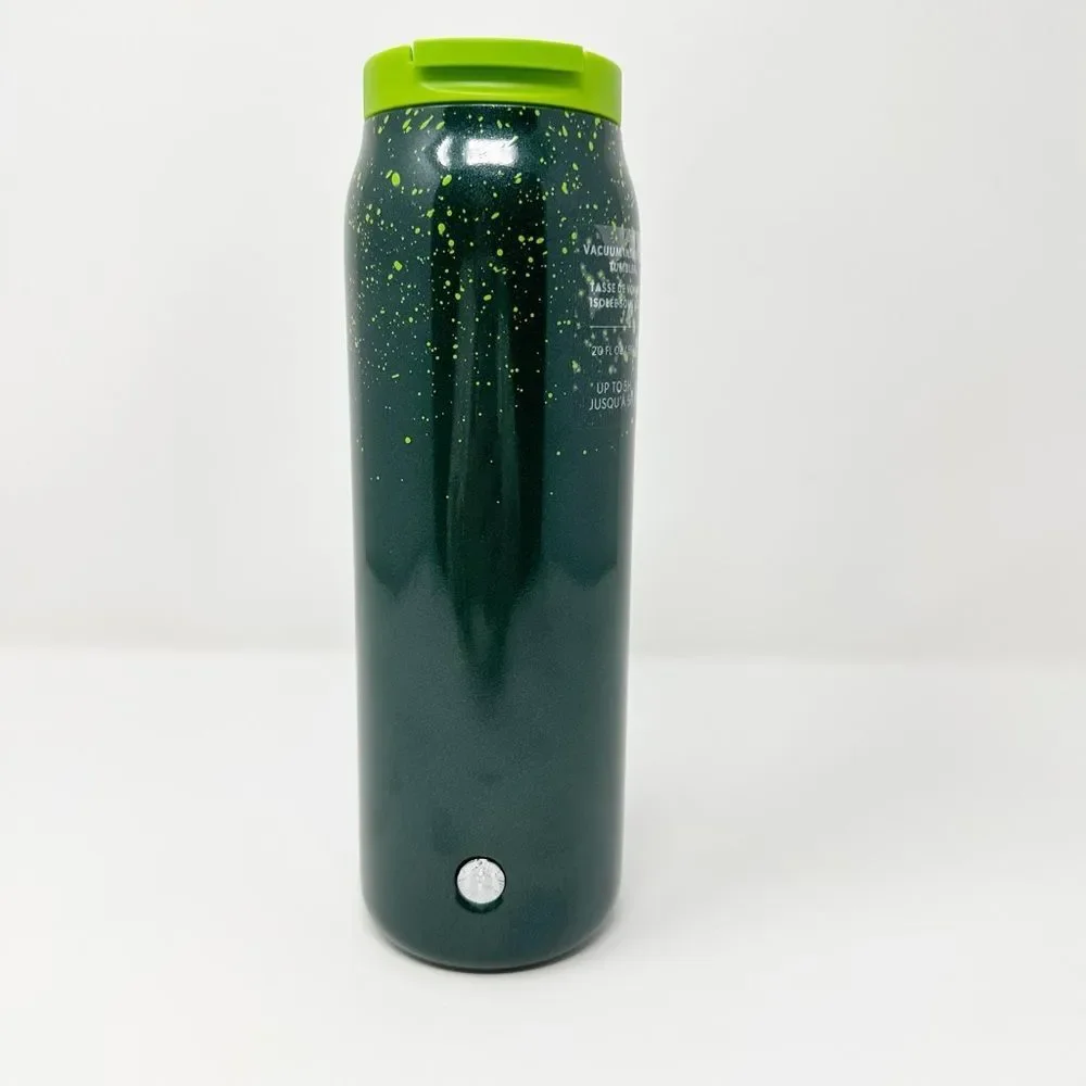 STARBUCKS LIMITED EDITION STAINLESS STEEL‎ GREEN SPECKLE TUMBLER NWT